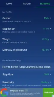 Pedometer Step Counter скриншот 5
