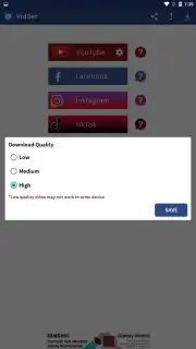VidGet - YouTube, Insta and TikTok downloader скриншот 2