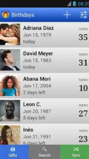 Дни рождения скриншот 9