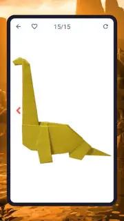 Origami dinosaurs paper shapes скриншот 5